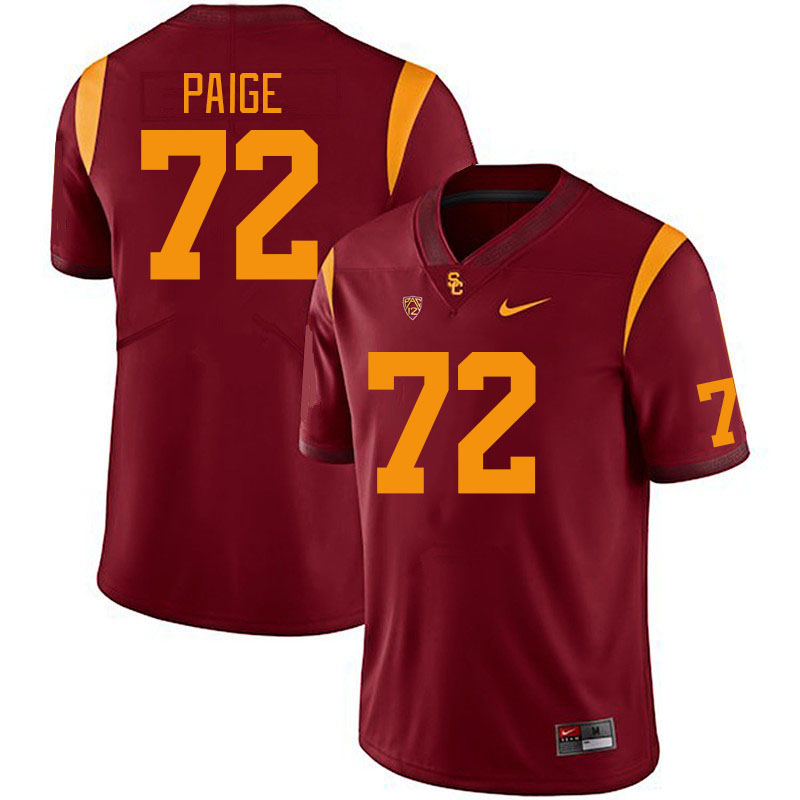 Men #72 Elijah Paige USC Trojans College Football Jerseys Stitched Sale-Cardinal - Click Image to Close